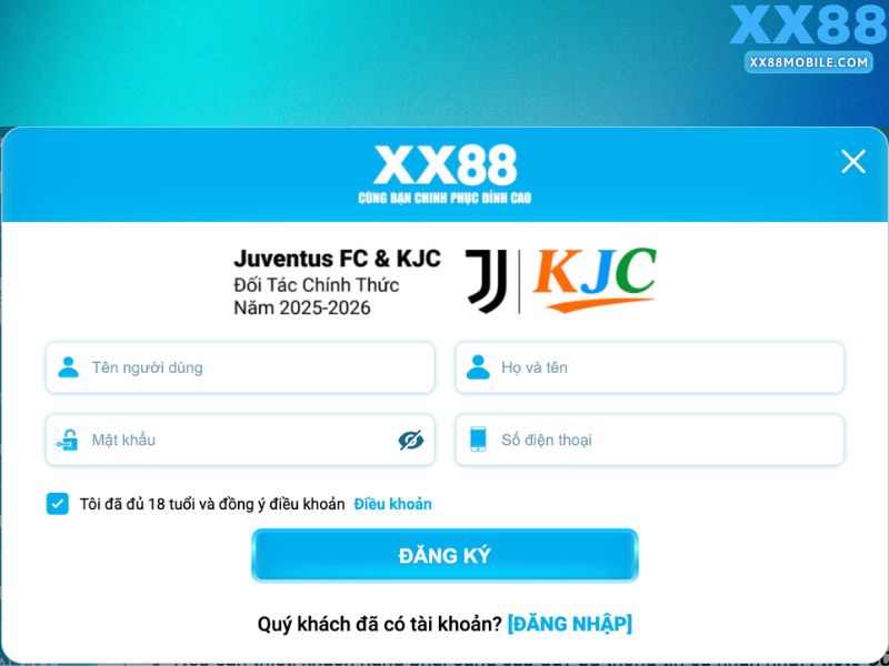 Hương dẫn đăng ký tài khoản XX88 nhanh chóng